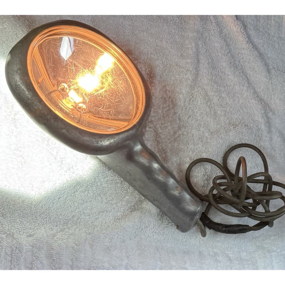Vintage Spotlight Wagner 12V Handheld Works! GE-Style Car/Boat Light